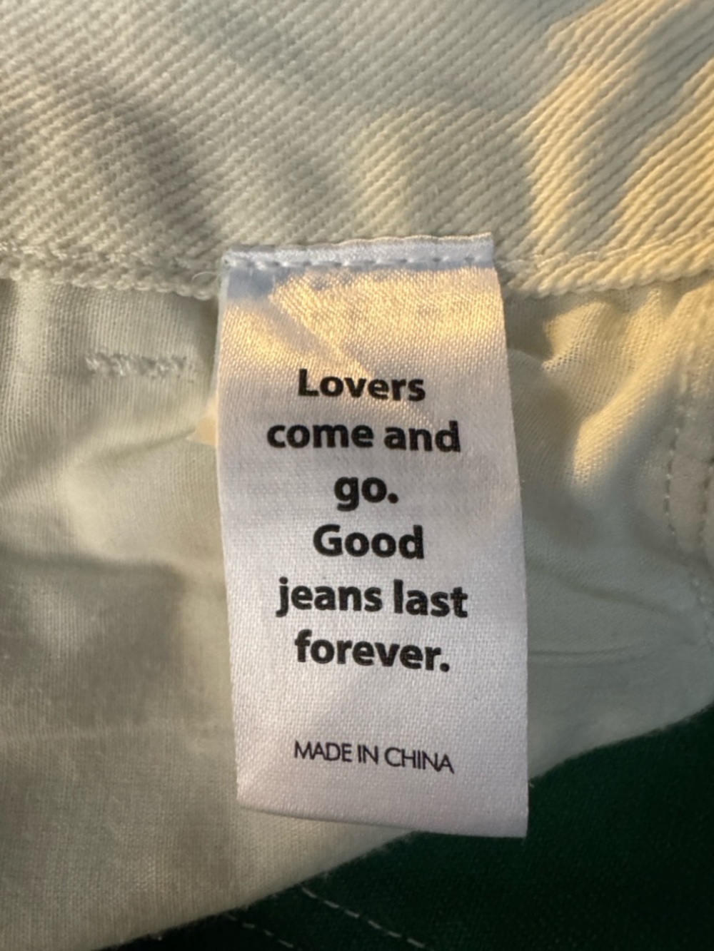 PacSun Green & White Paneled Low Rise Carpenter Pants Jeans Size 23 - Picture 13 of 14